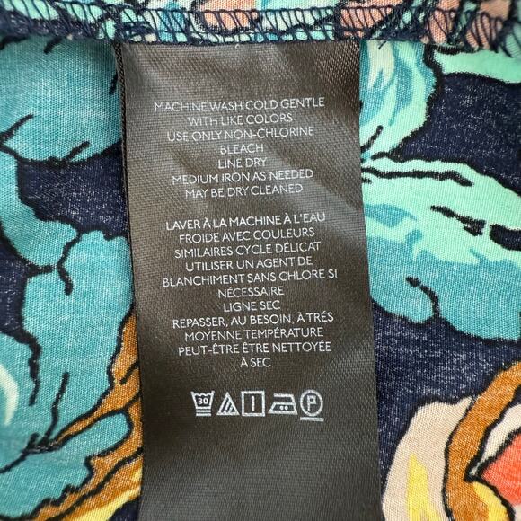 Anthropologie Somerset Cotton Mini Dress in Blue Floral M - Picture 8 of 10